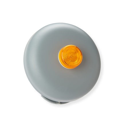 Wl Jenkins Audible & Visual, Single Stroke, 12VDC, 79-80 dB, Steel, Grey, Backplate Mount 4343A